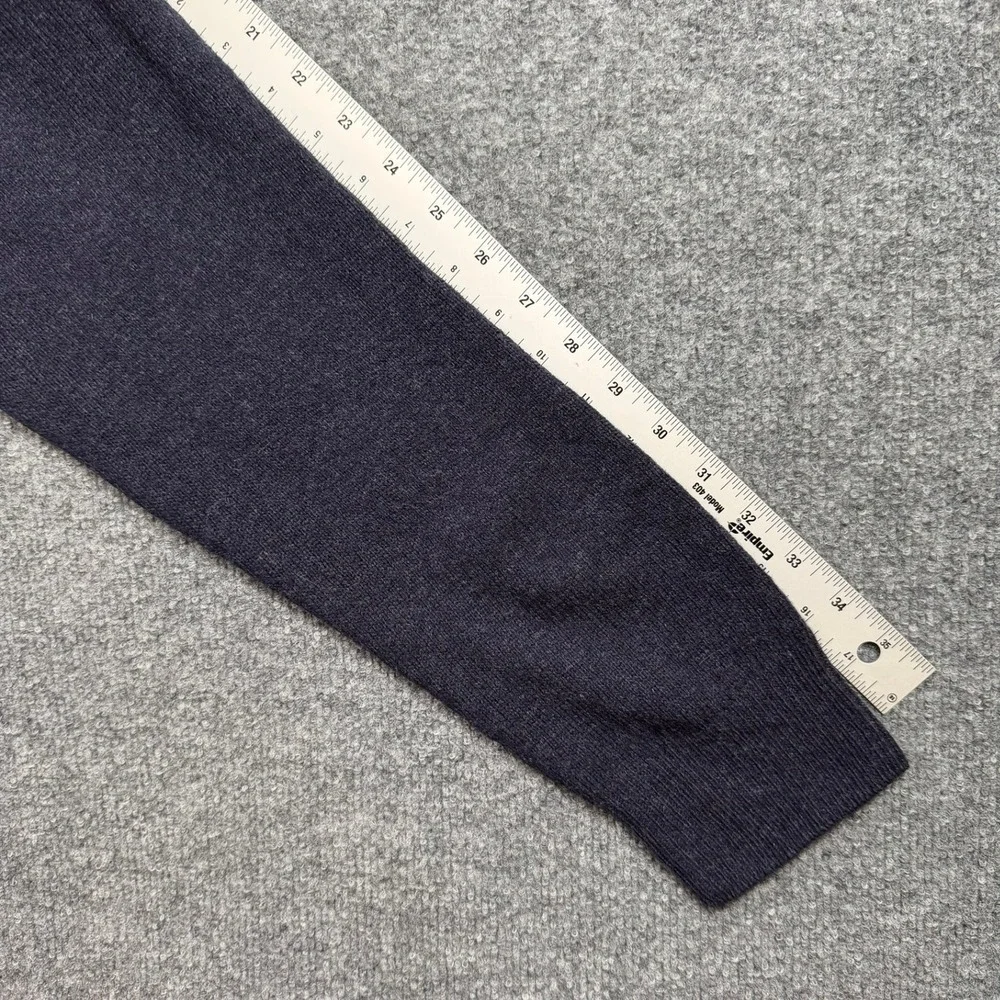 James Pringle Sweater Mens XXL Navy Blue Pure New Wool V-Neck Knit Pullover